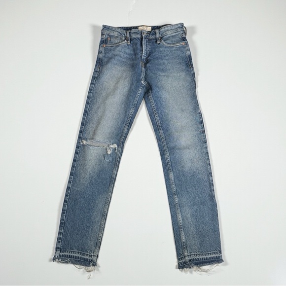 We The Free Pants - FREE PEOPLE - We the free Boyfriend Blue Jeans Size 27